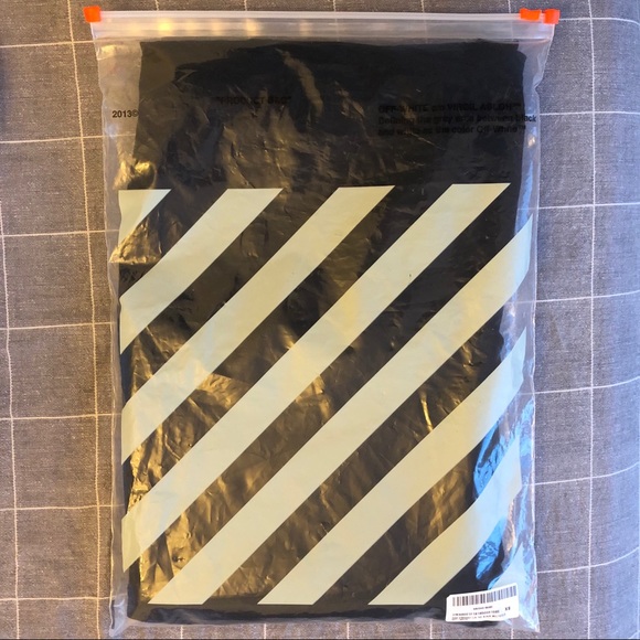 New Off-White Black Marker Long Sleeve T-shirt - Picture 7 of 8
